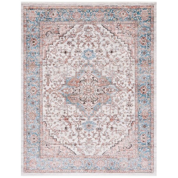 Safavieh 3 x 5 ft. Shivan 700 Power Loomed Rectangle Area Rug Grey & Blue SHV703F-3 - main